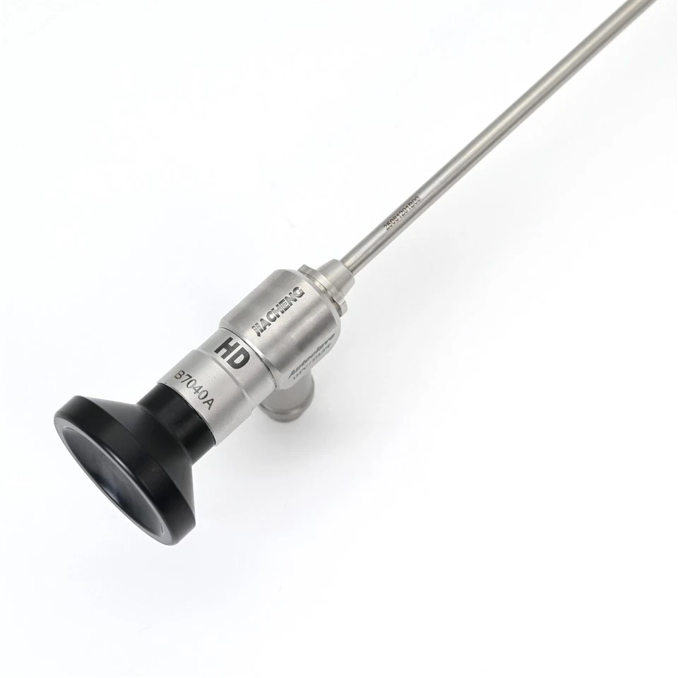JIACHENG HD rigid sinus endoscope model B7040A — eyepiece detail and stainless steel body